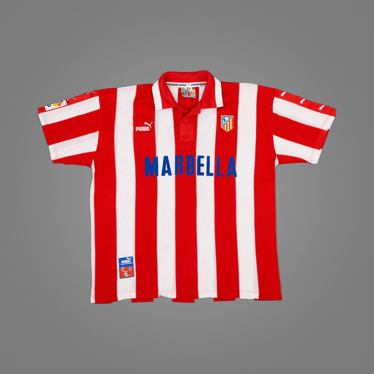 Maillot rétro Atlético de Madrid Domicile 1997/98 - face avant