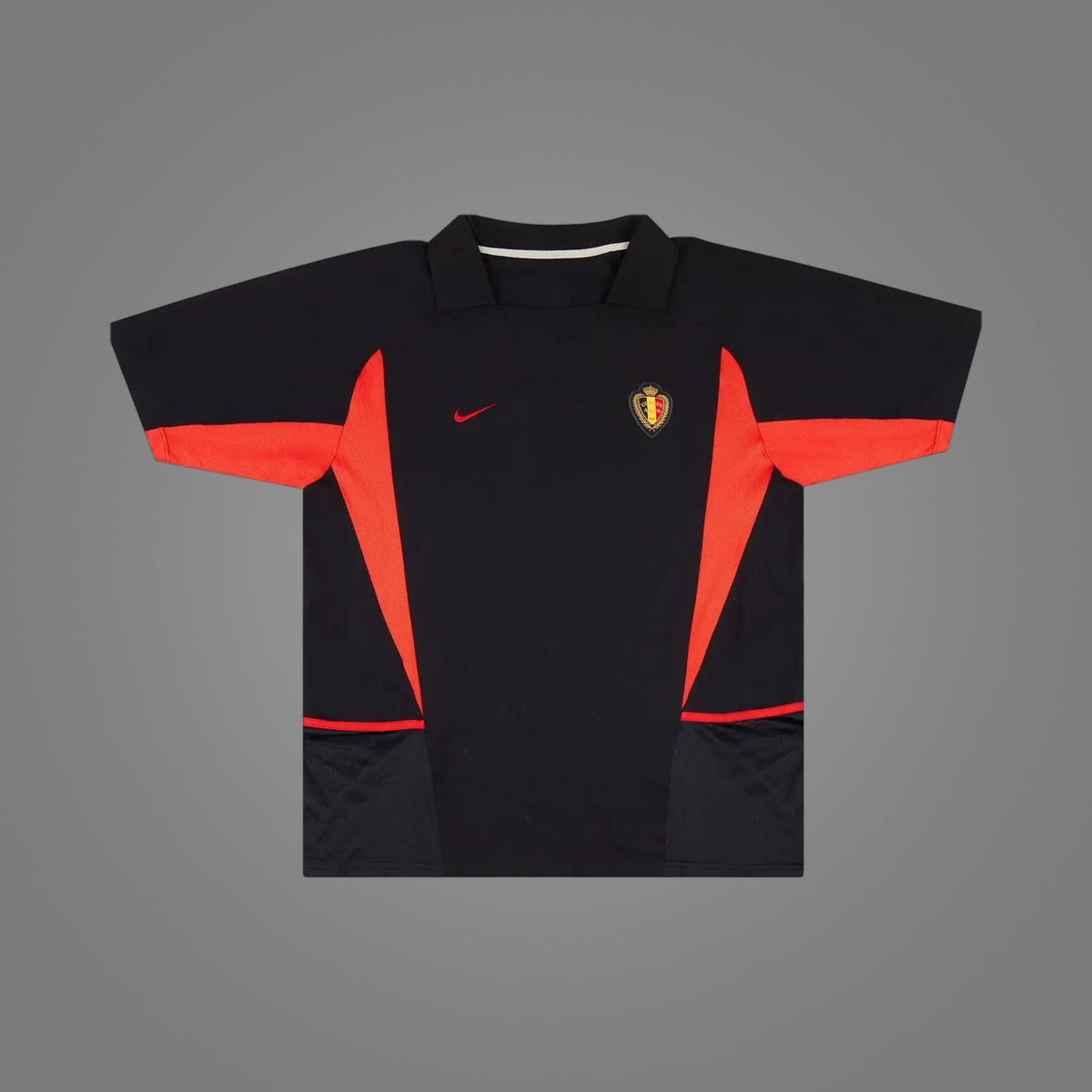 Maillot rétro Belgique Extérieur 2002 - face avant