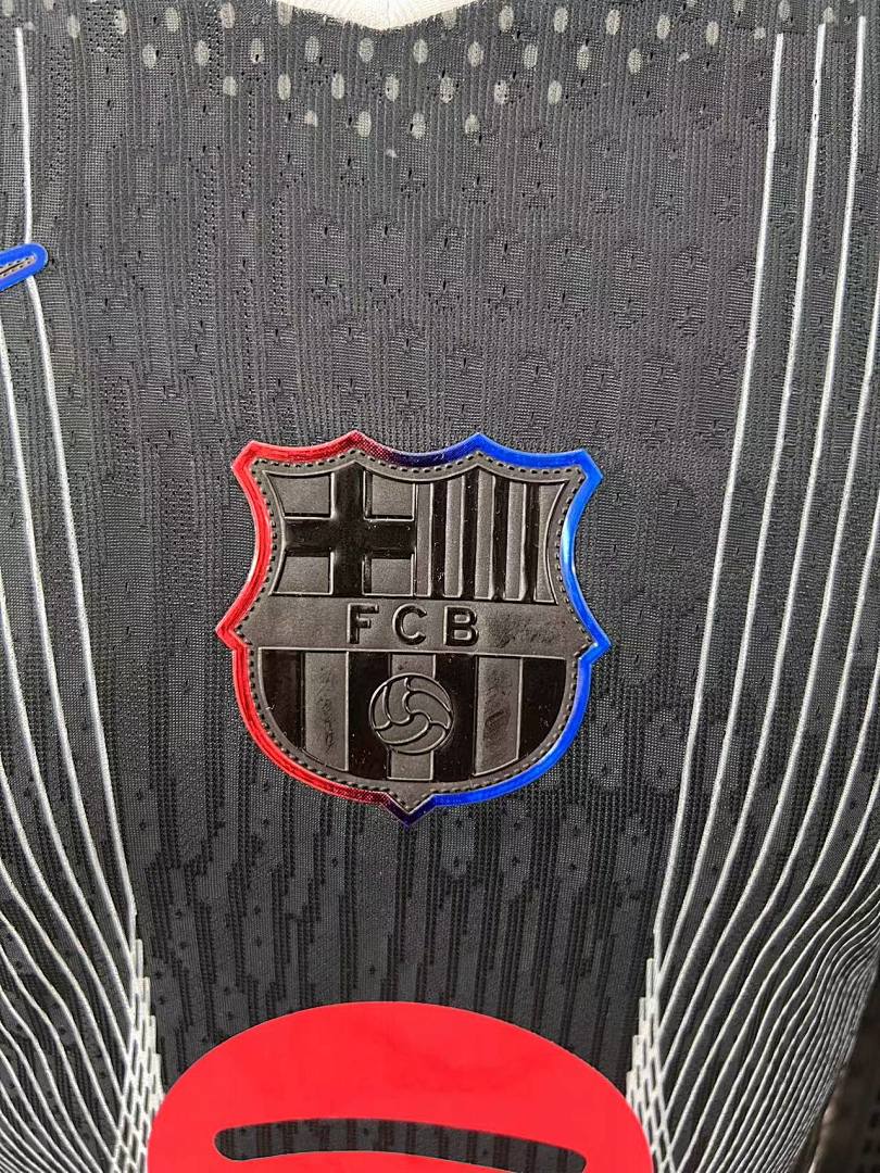 Maillot FC Barcelone Black Aurora 25/26 - détail 2