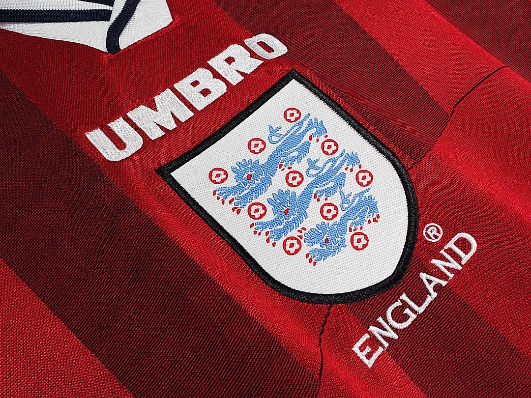 Maillot rétro Angleterre Extérieur 1998 Manches Longues - détail 3