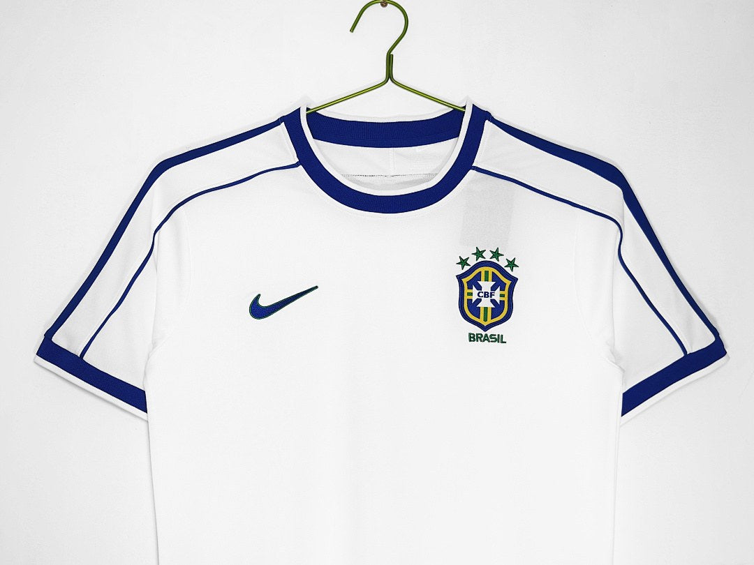 Maillot rétro Brésil Blanc 1998 - détail 3