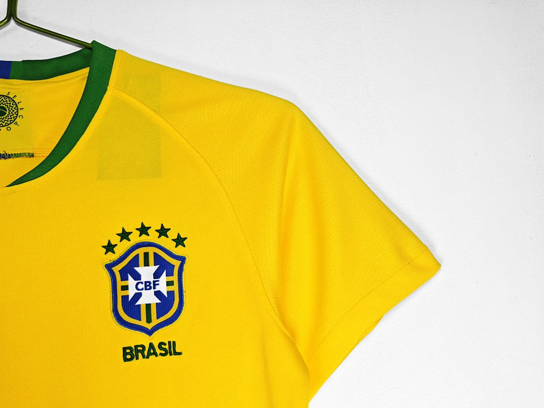 Maillot rétro Brésil Domicile 2018 - détail 3