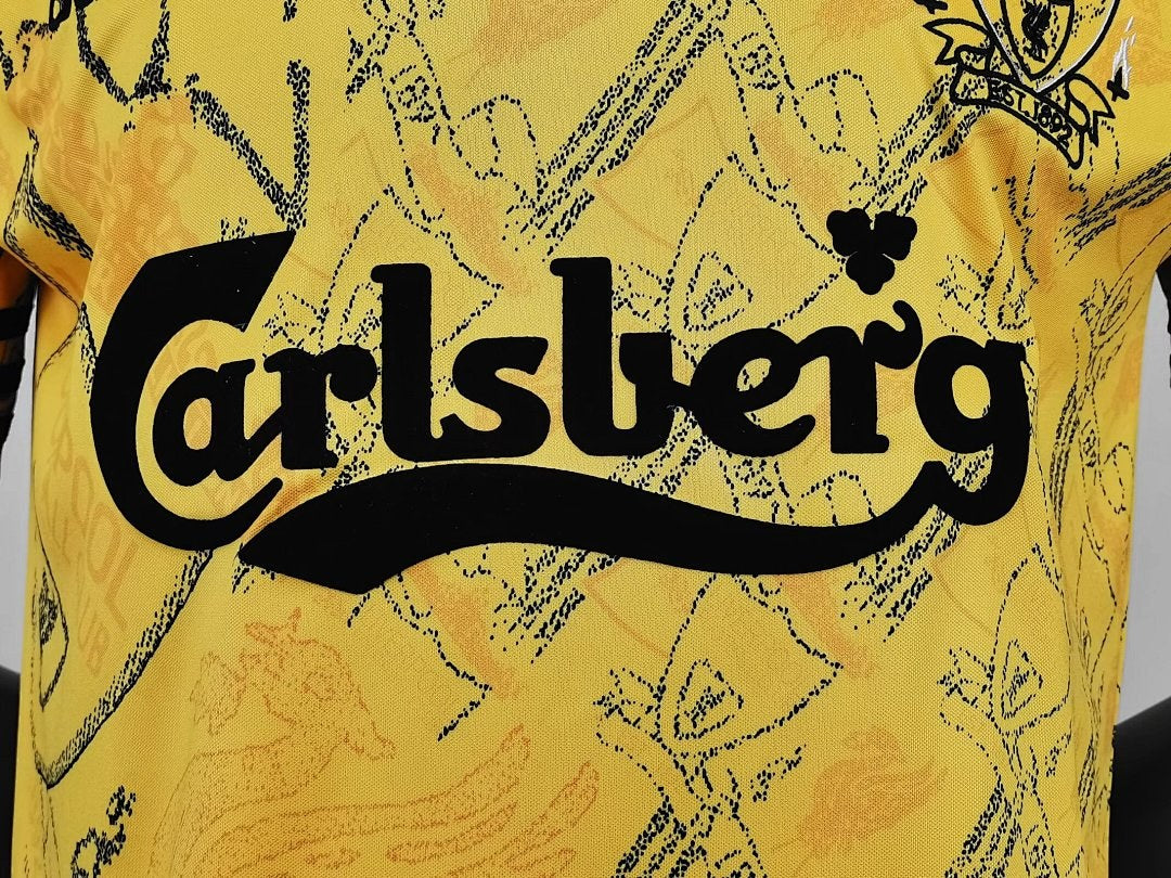 Maillot rétro Liverpool Third jaune 1994/96 - détail 3
