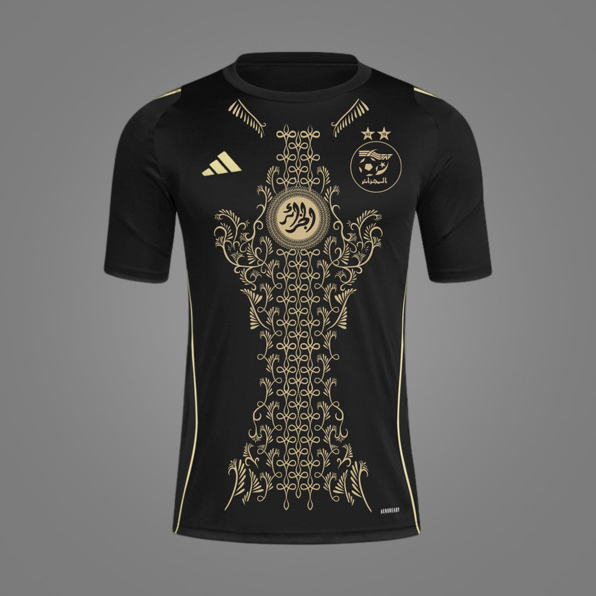 Maillot Algérie Karakou Noir et Or 24/25 - face avant