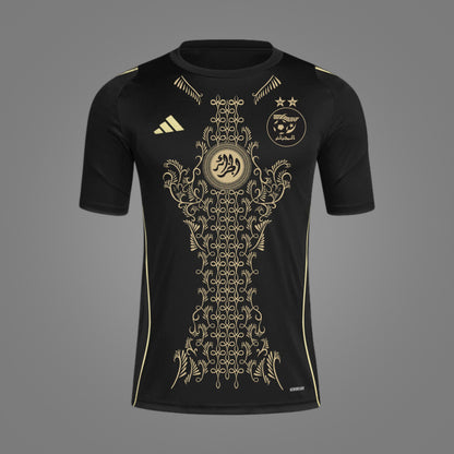 Maillot Algérie Karakou Noir et Or 24/25 - face avant