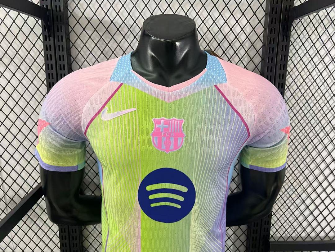 Maillot FC Barcelone Summer Green 25/26 - détail 1