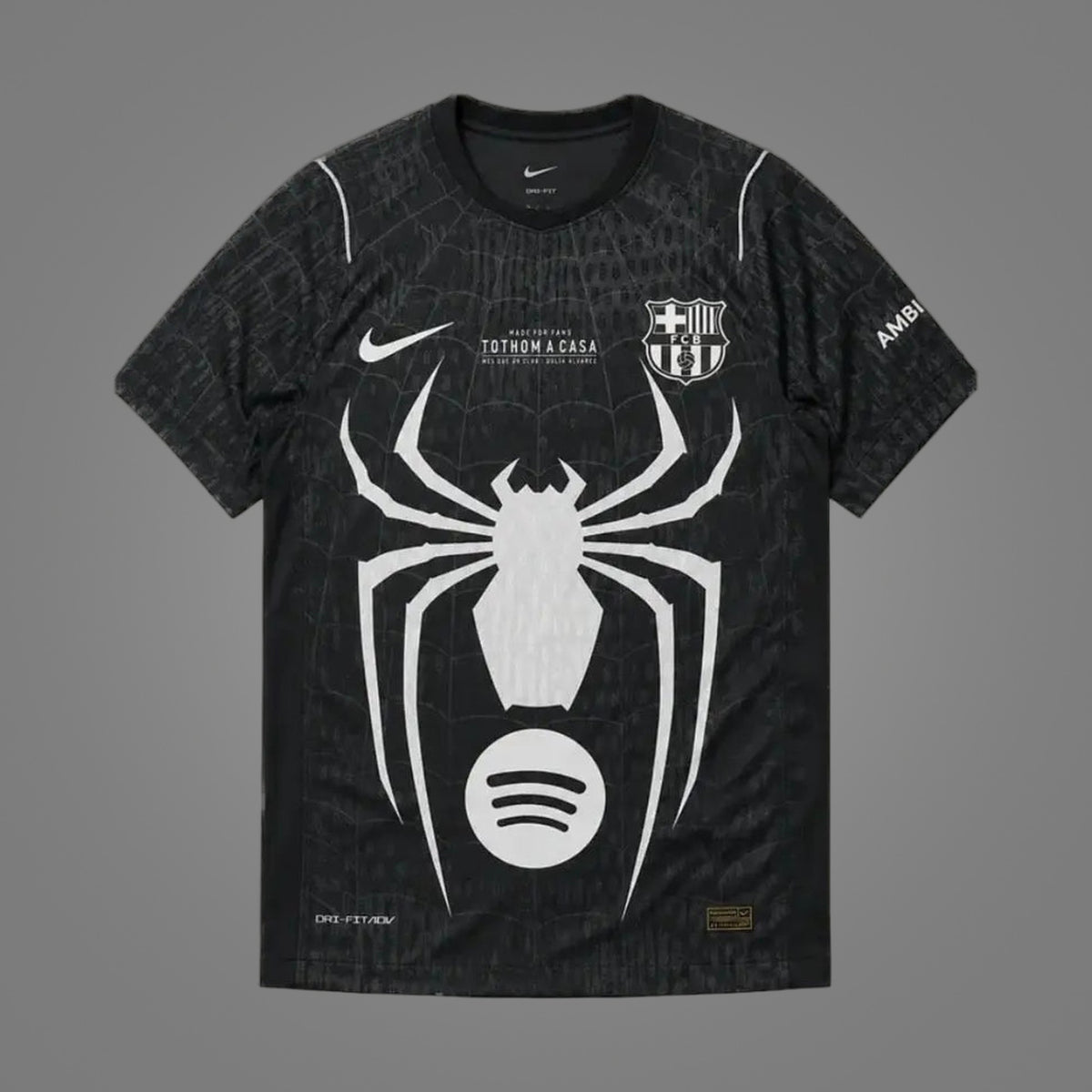 Maillot FC Barcelone x Spider-Man Noir 26/27 - face avant