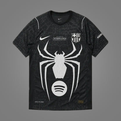 Maillot FC Barcelone x Spider-Man Noir 26/27 - face avant