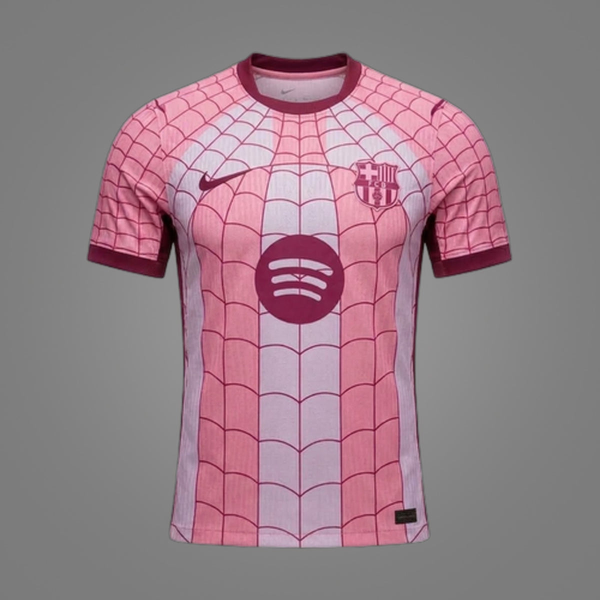 Maillot FC Barcelone x Spider-Man Rose 26/27 - face avant