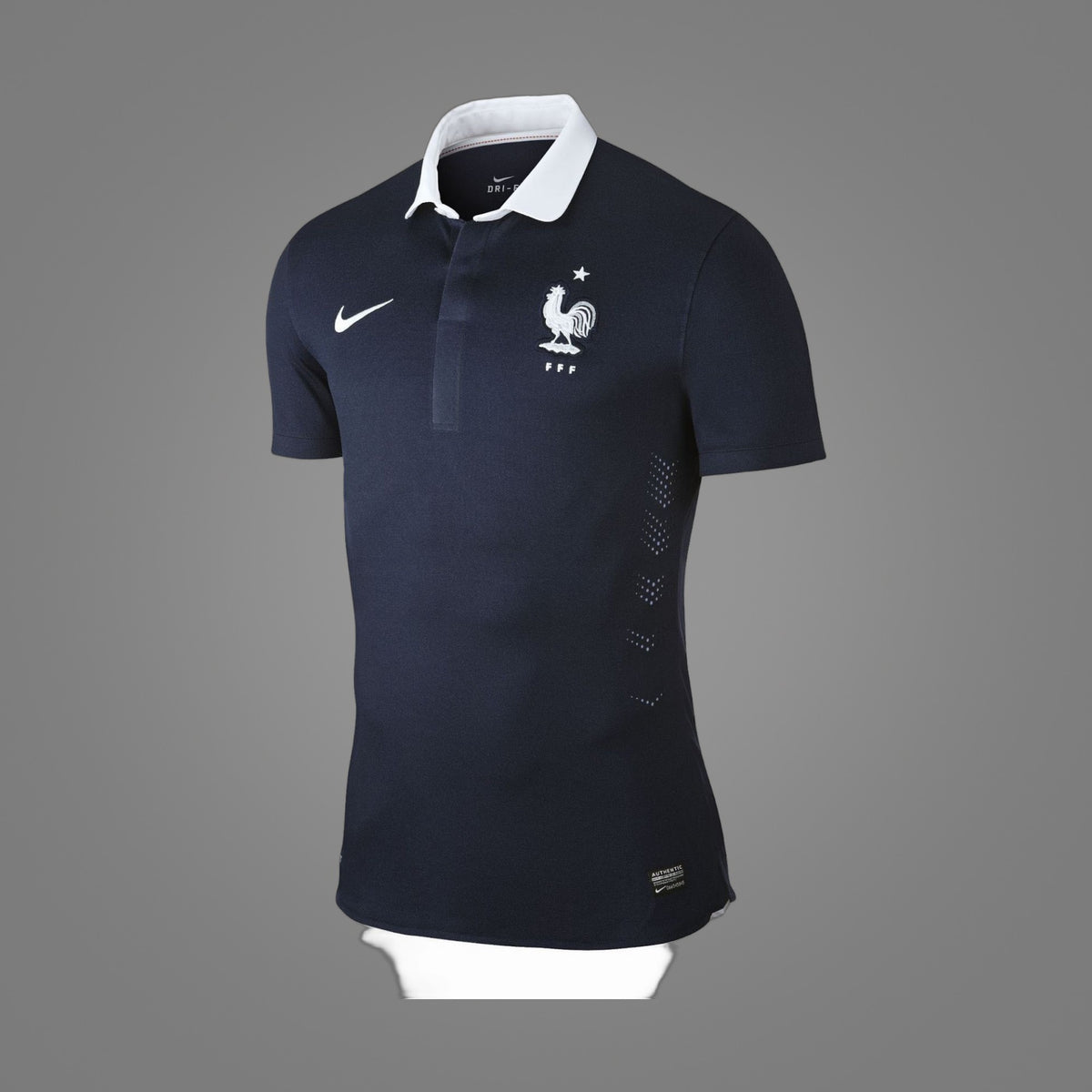 Maillot rétro France Domicile 2014 - face avant