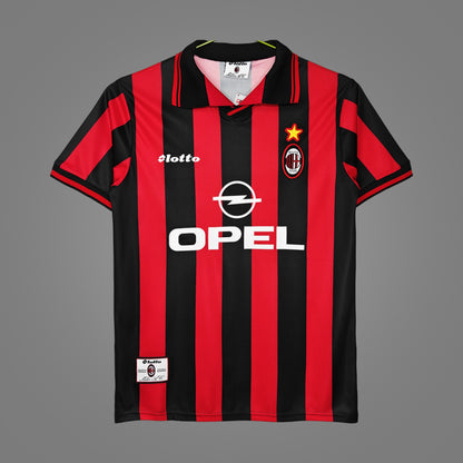 Maillot rétro AC Milan Domicile 1997/98 - face avant