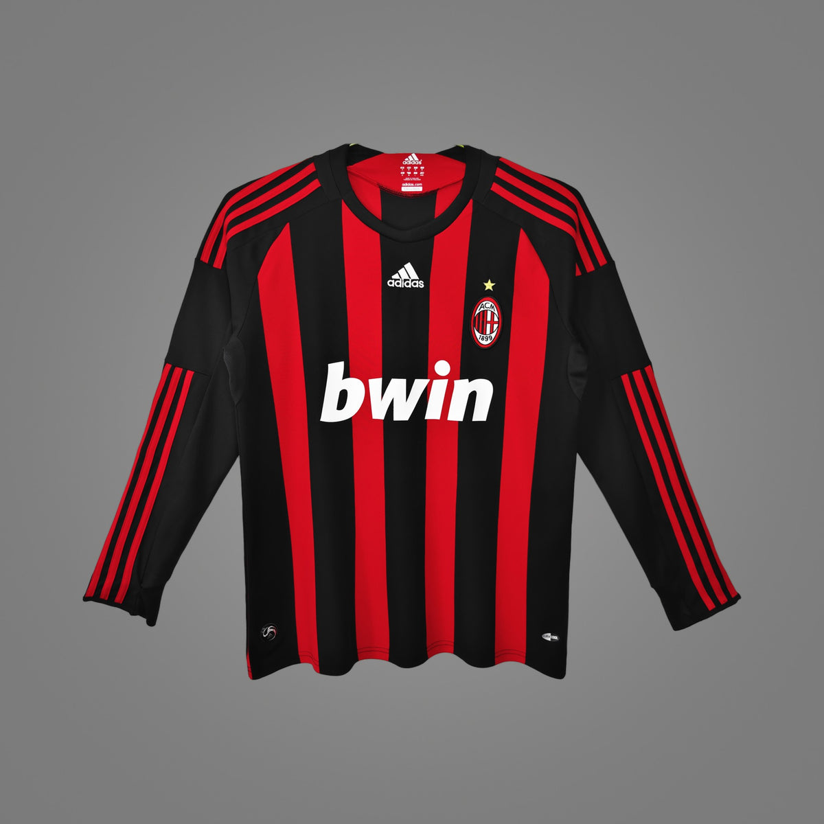 Maillot rétro AC Milan Domicile 2008/09 Manches Longues - face avant