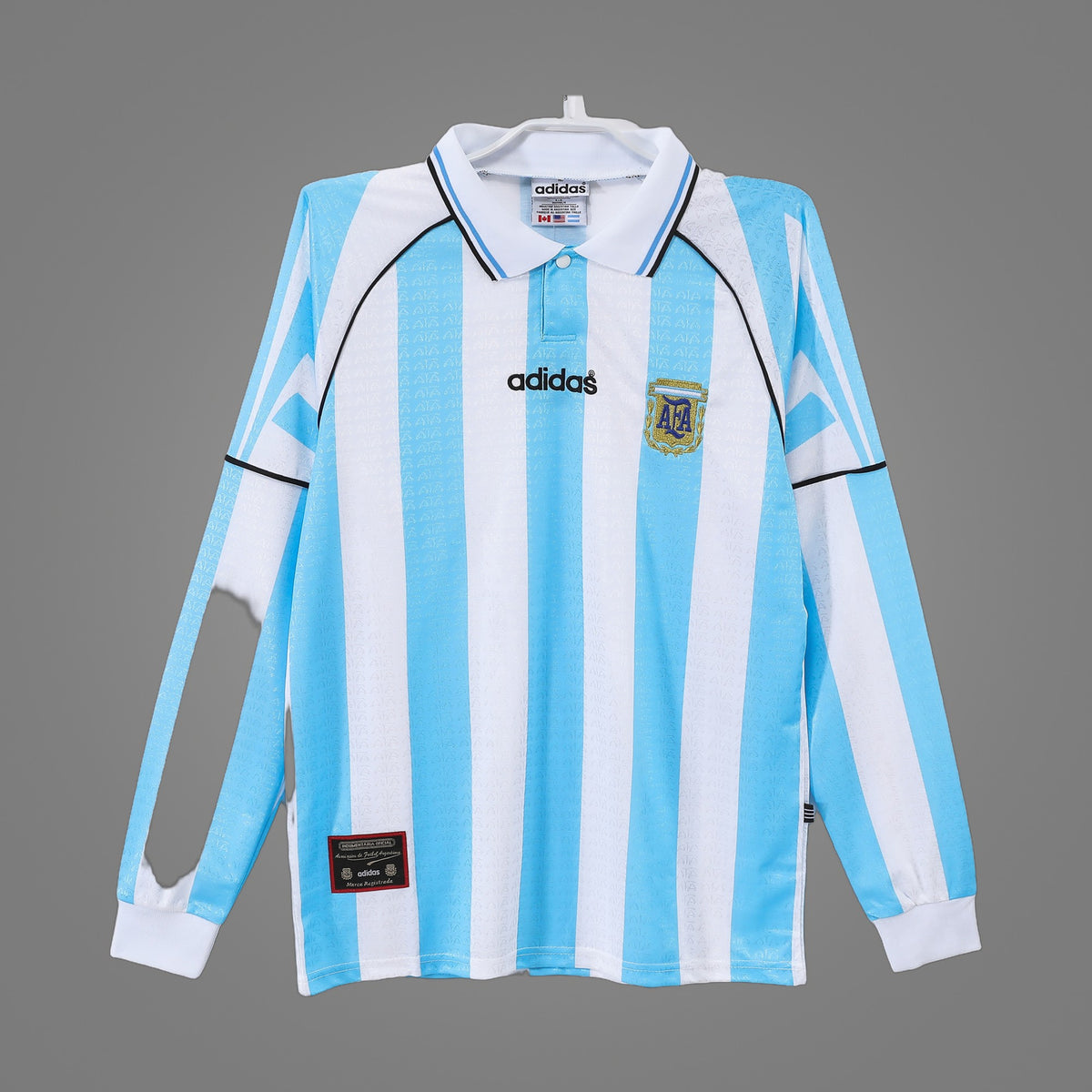 Maillot rétro Argentine Domicile 1996/97 Manches Longues - face avant