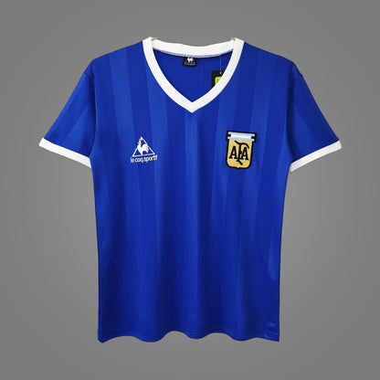 Maillot rétro Argentine Extérieur 1986 - face avant