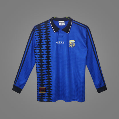 Maillot rétro Argentine Extérieur 1994 Manches Longues - face avant