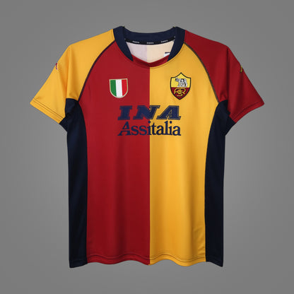 Maillot rétro AS Rome Domicile 2000/01 - face avant