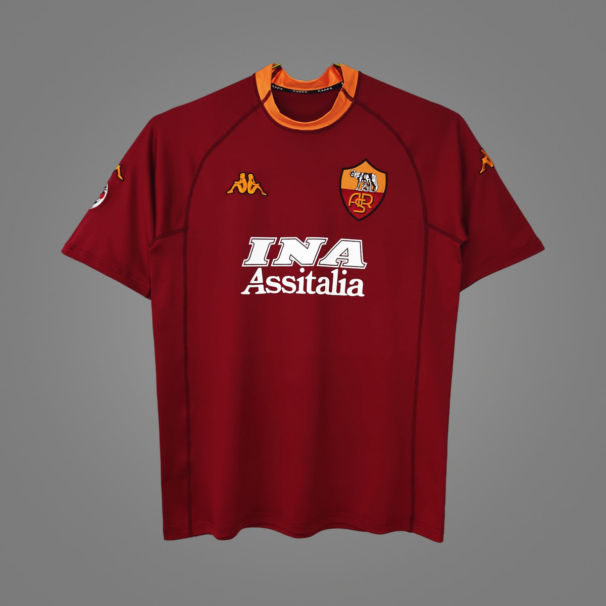 Maillot rétro AS Rome Domicile 2001/02 - face avant