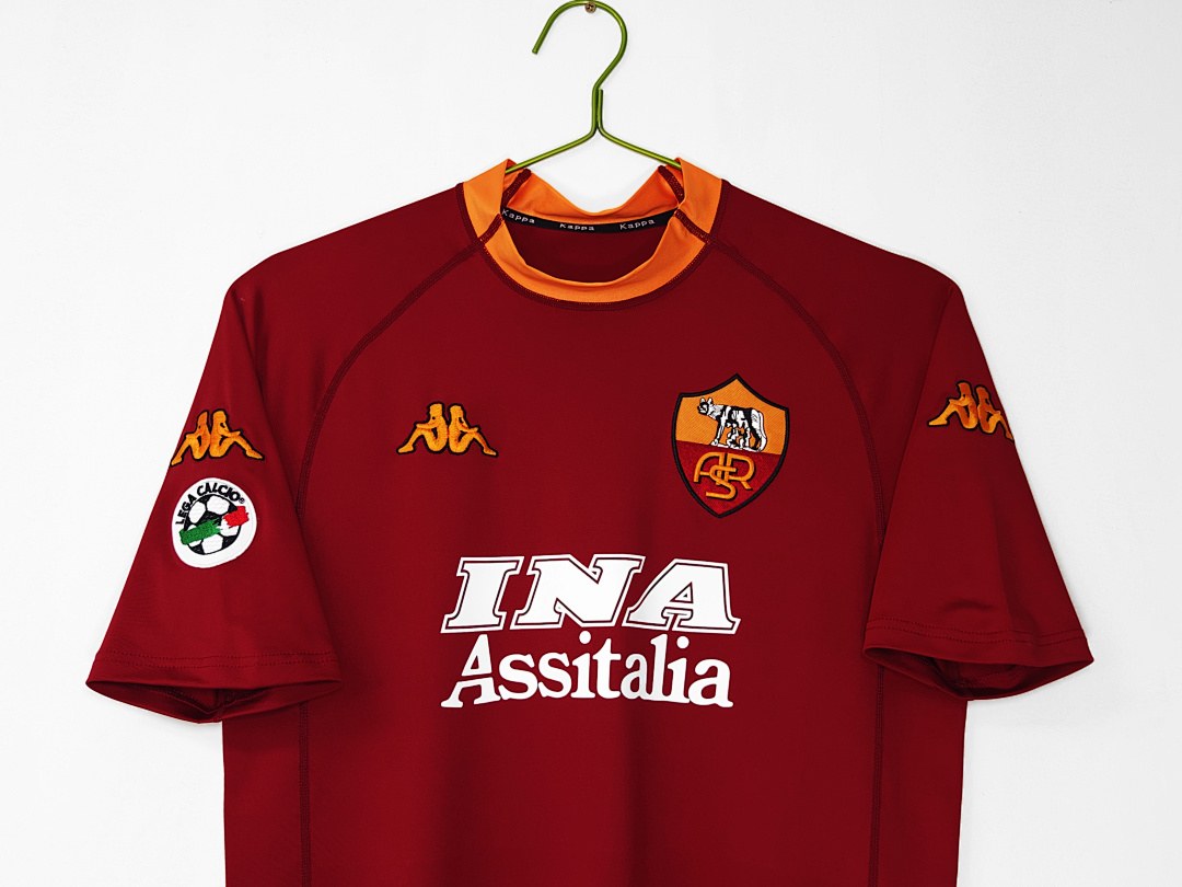 Maillot rétro AS Rome Domicile 2001/02 - détail 2