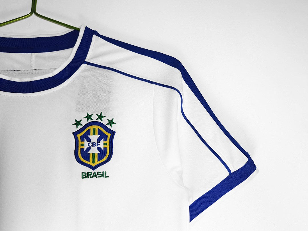 Maillot rétro Brésil Blanc 1998 - détail 2