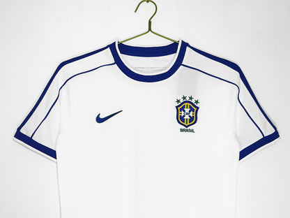 Maillot rétro Brésil Blanc 1998 - détail 3