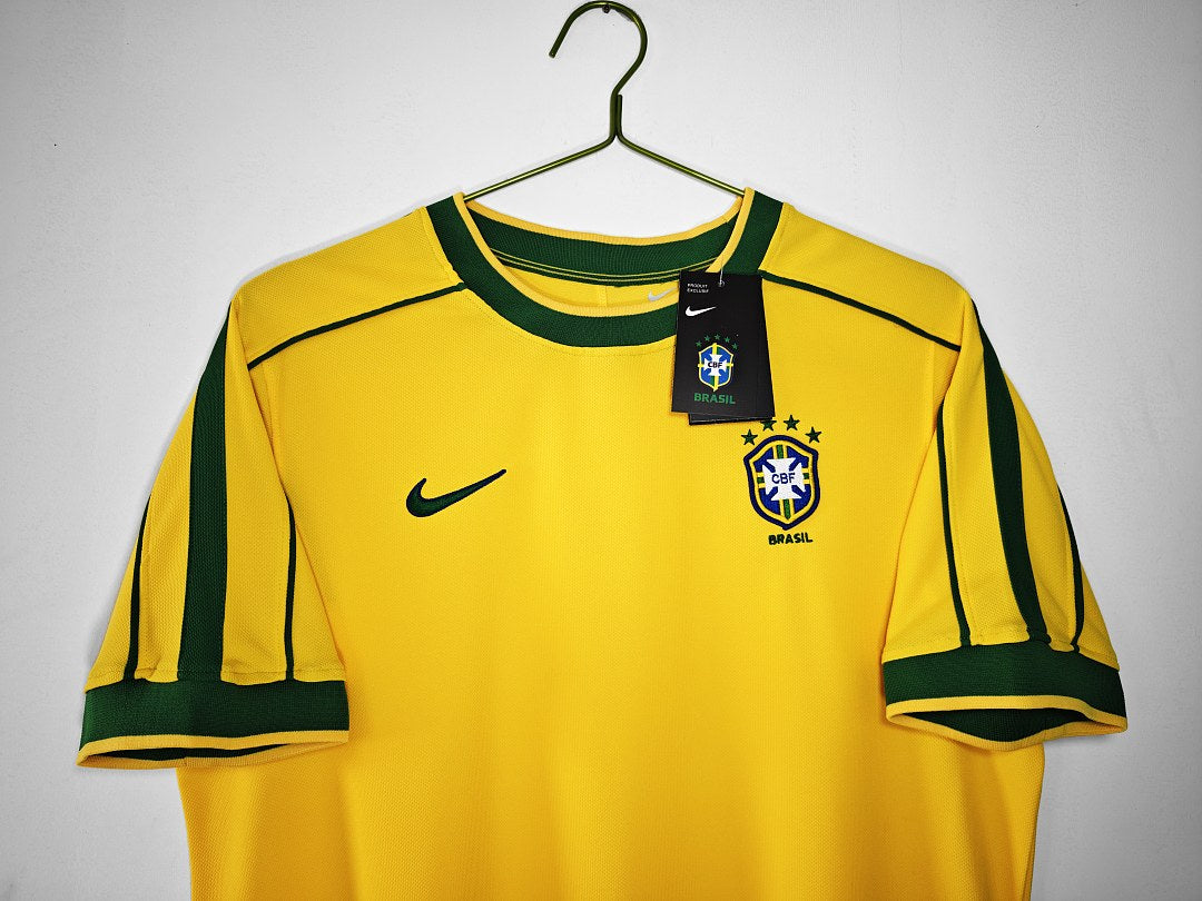 Maillot rétro Brésil Domicile 1998 - détail 1