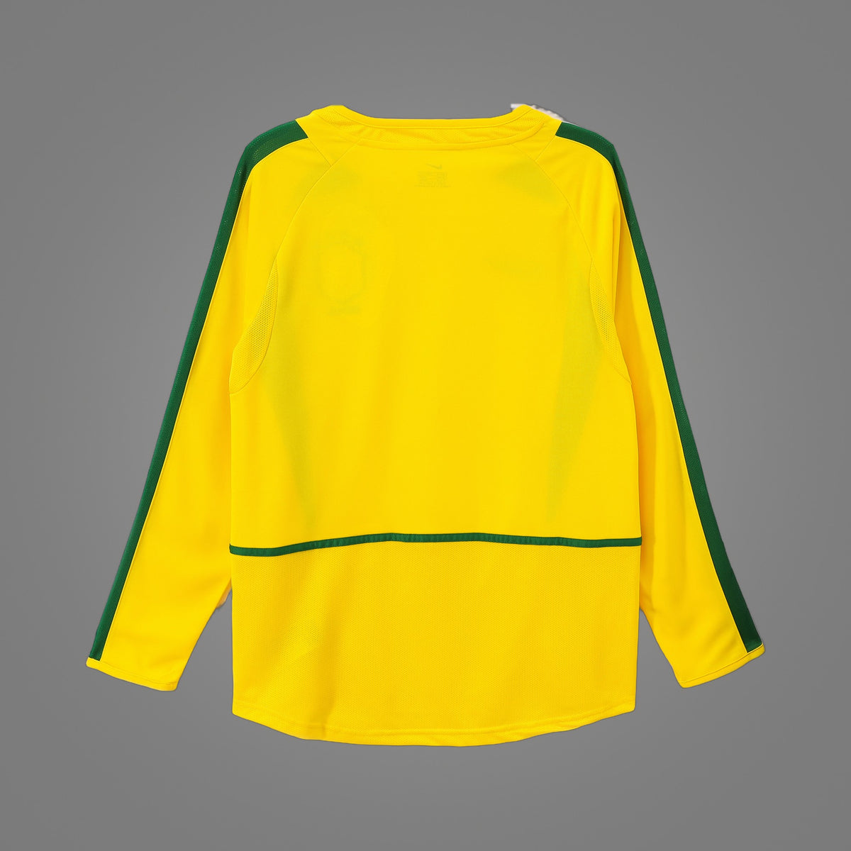 Maillot rétro Brésil Domicile 2002 Manches Longues - dos