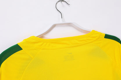 Maillot rétro Brésil Domicile 2002 Manches Longues - détail 1