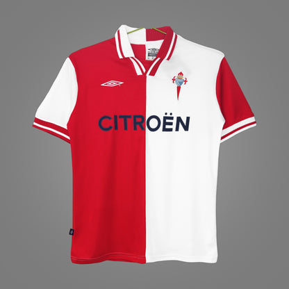 Maillot rétro Celta Vigo Third blanc 2001/02 - face avant
