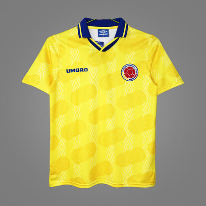 Maillot rétro Colombie Domicile 1995 - face avant
