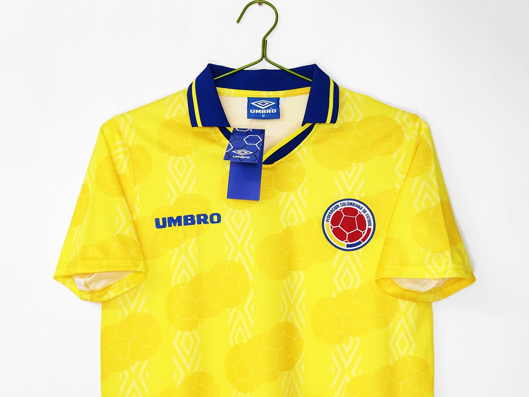 Maillot rétro Colombie Domicile 1995 - détail 2