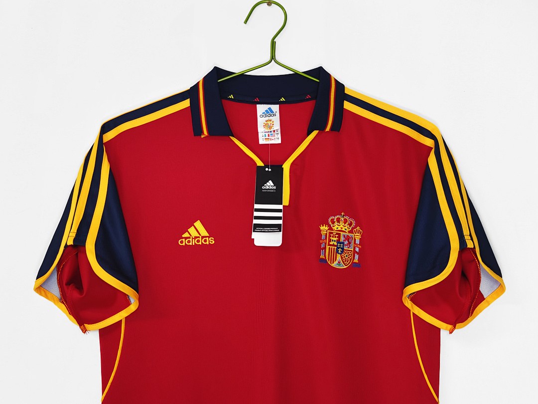 Maillot rétro Espagne Domicile 2000 - détail 1
