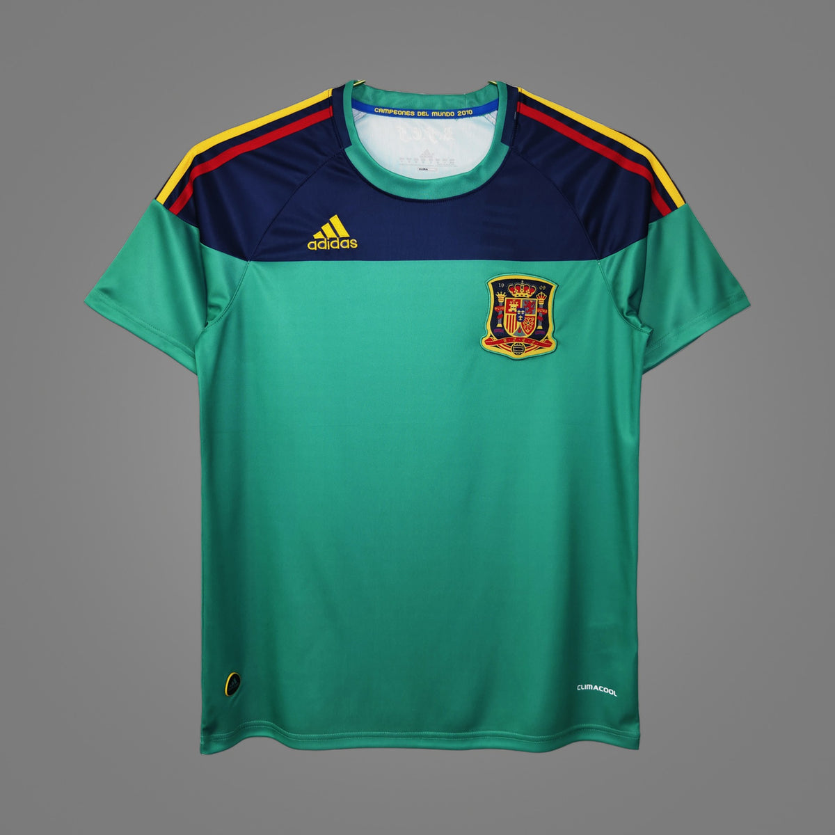 Maillot rétro Espagne Gardien vert 2010 - face avant