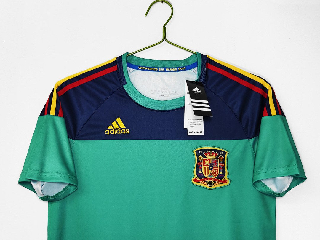 Maillot rétro Espagne Gardien vert 2010 - détail 1