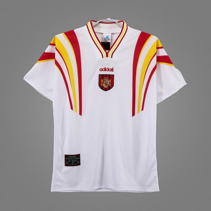 Maillot rétro Espagne Third blanc 1996 - face avant