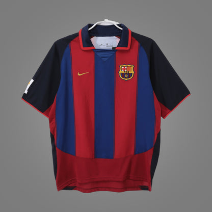 Maillot rétro FC Barcelone Domicile 2003/04 - face avant
