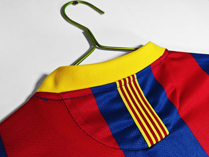 Maillot rétro FC Barcelone Domicile 2010/11 Manches Longues - détail 1
