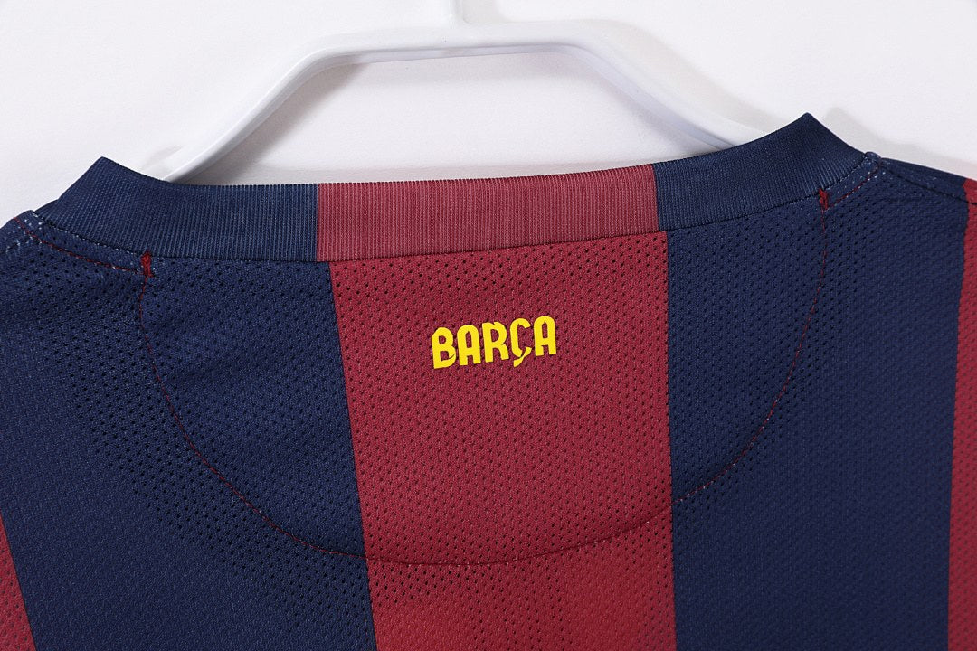 Maillot rétro FC Barcelone Domicile 2014/15 Manches Longues - détail 2