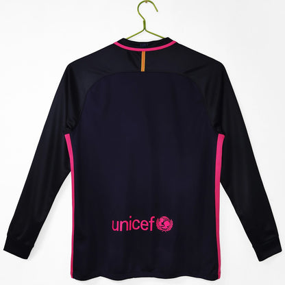 Maillot rétro FC Barcelone Extérieur 2016/17 Manches Longues - détail 1