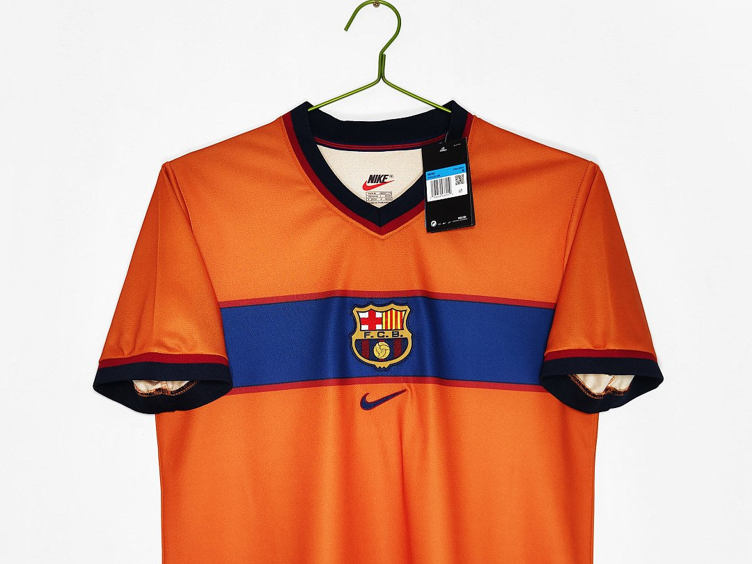 Maillot rétro FC Barcelone Third orange 1998/99 - détail 2