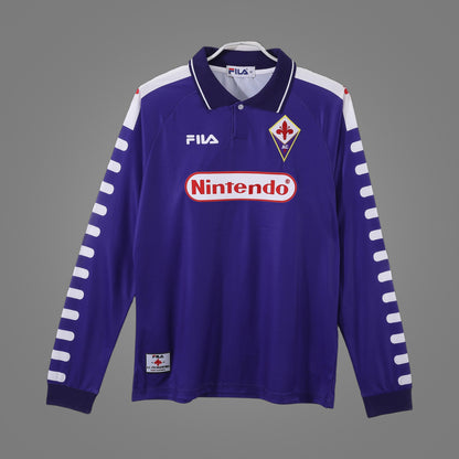 Maillot rétro Fiorentina Domicile 1998/99 Manches Longues - face avant