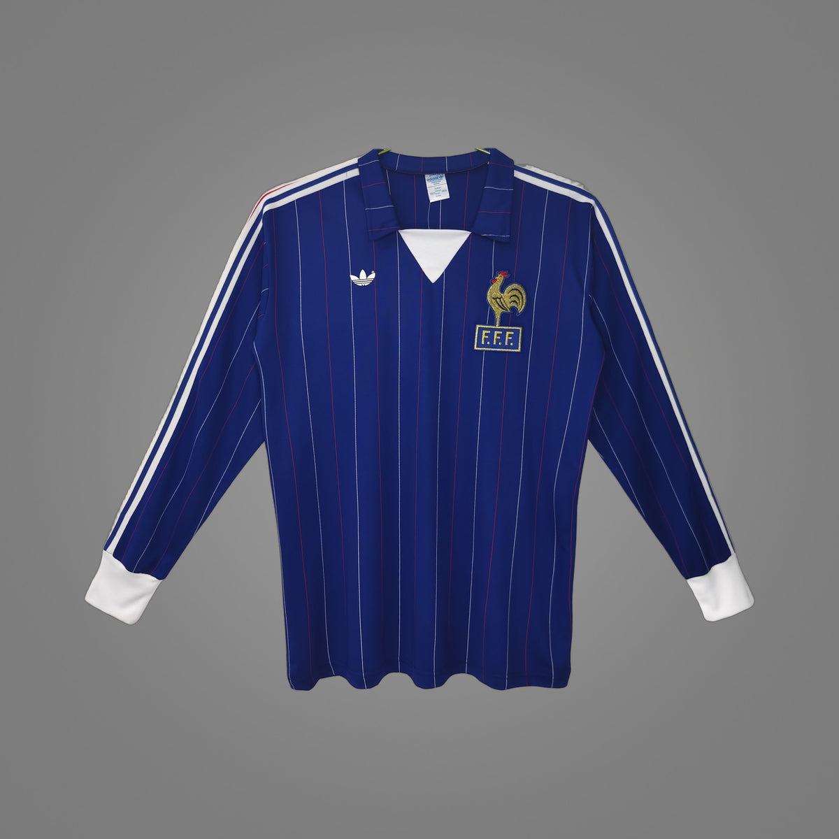 Maillot rétro France Domicile 1980/82 Manches Longues - face avant