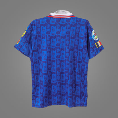 Maillot rétro France Domicile 1996 - dos