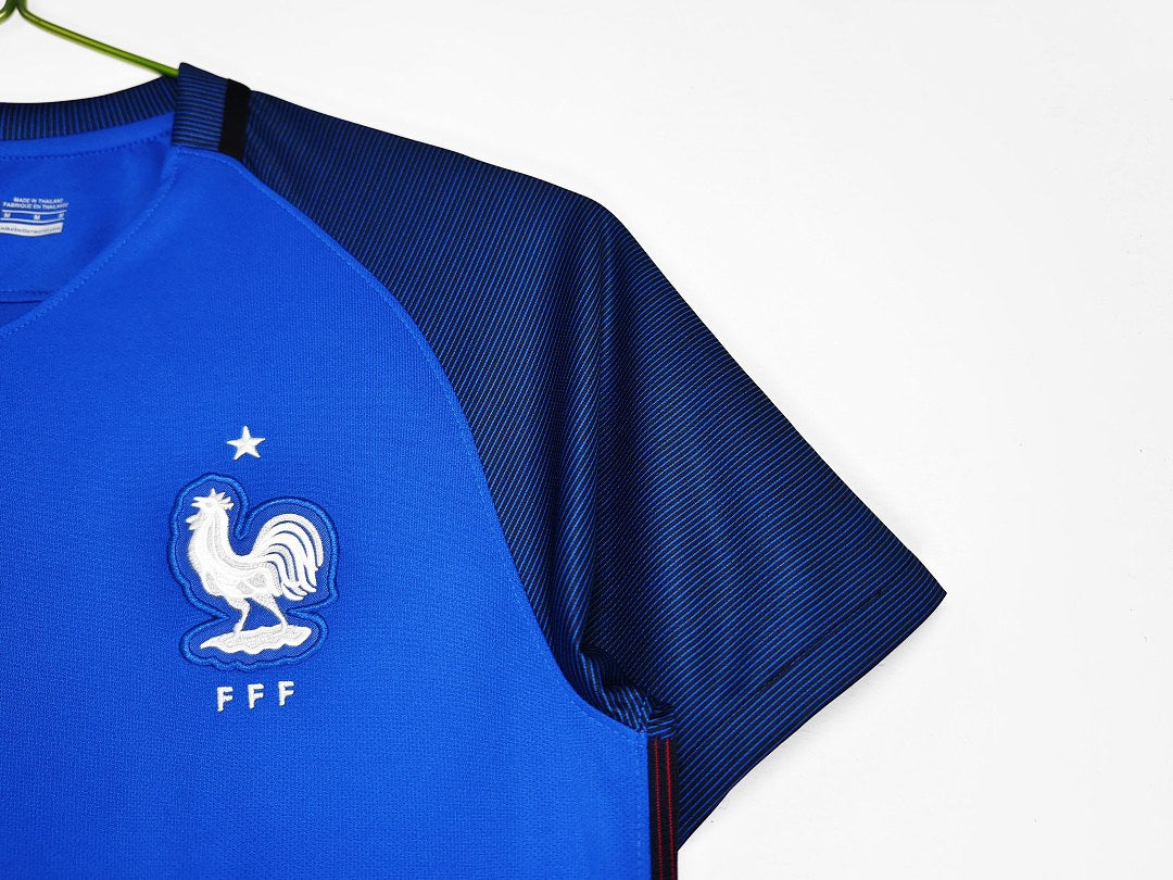 Maillot rétro France Domicile 2016 - détail 2