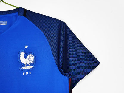 Maillot rétro France Domicile 2016 - détail 2