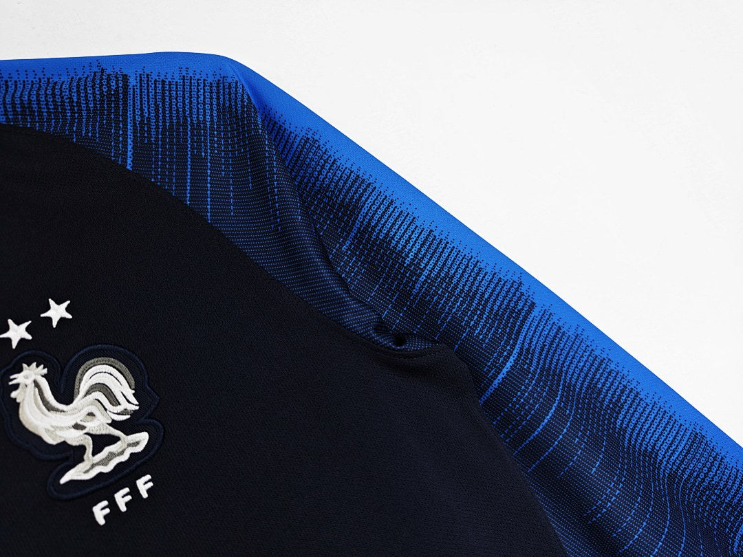 Maillot rétro France Domicile 2018 Manches Longues - détail 3