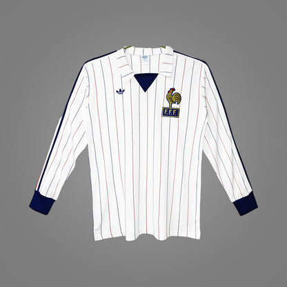 Maillot rétro France Extérieur 1980/82 Manches Longues - face avant