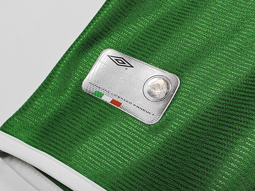 Maillot rétro Irlande Domicile 2002 Manches Longues - détail 2