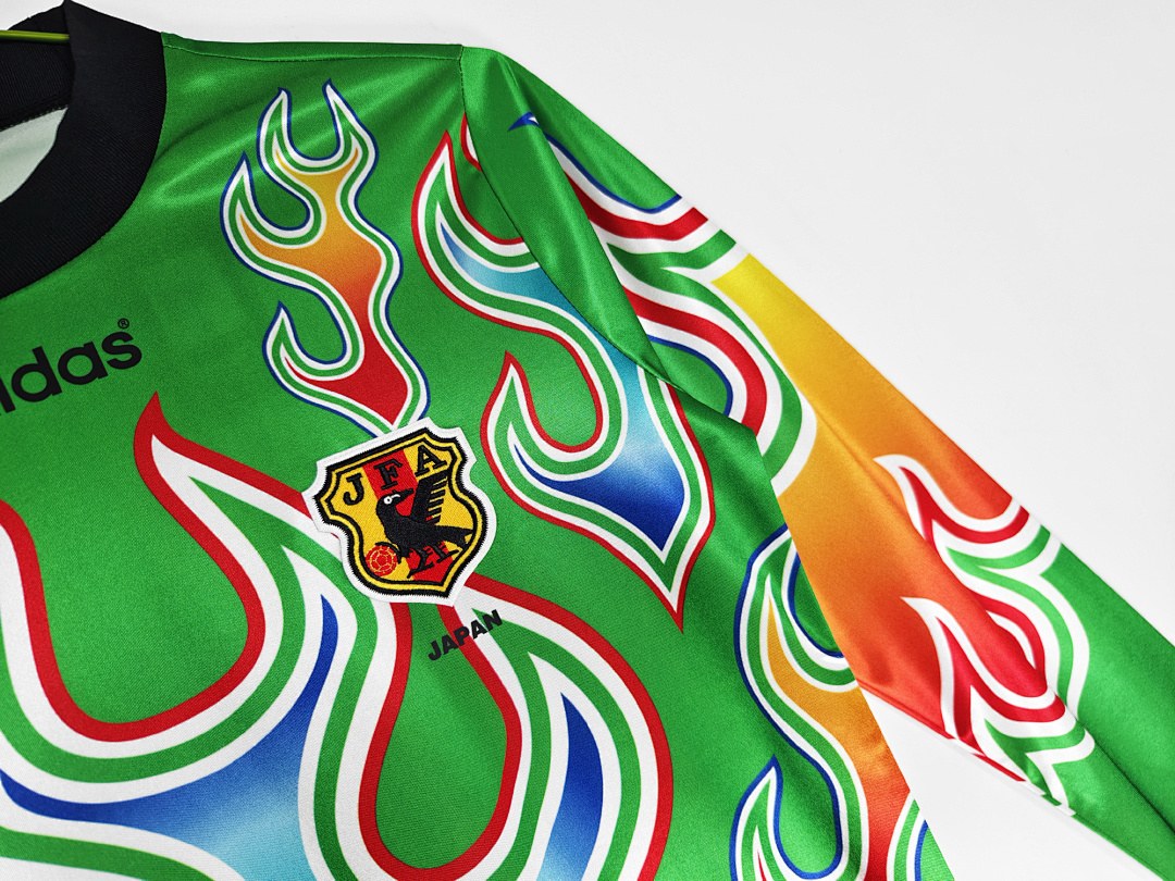 Maillot rétro Japon Gardien vert 1998 Manches Longues - détail 1