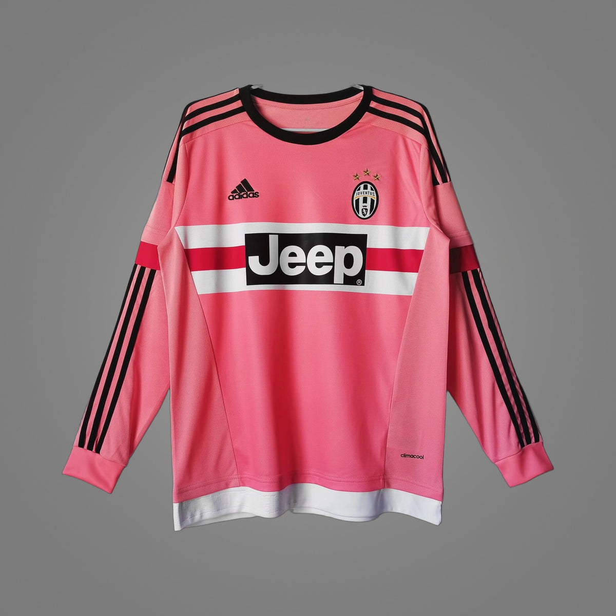 Maillot rétro Juventus Extérieur 2015/16 Manches Longues - face avant