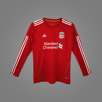 Maillot rétro Liverpool Domicile 2010/11 Manches Longues - face avant